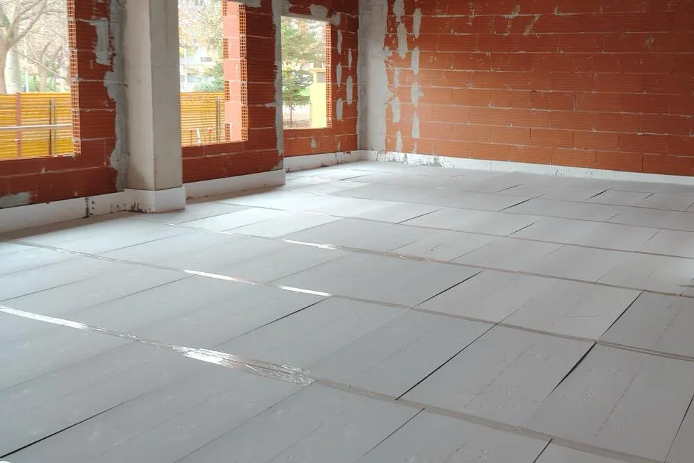 insercion-corcho-aislante-mortero-autonivelante